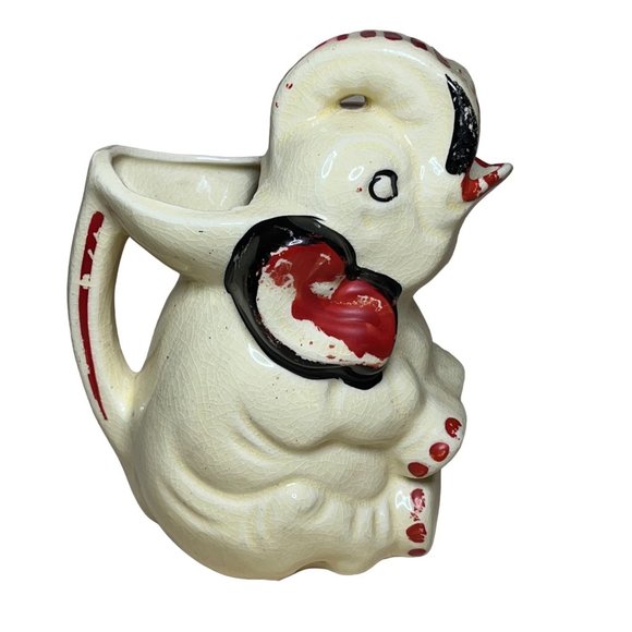 Vintage Ceramic Elephant Creamer/Pitcher White Japan 1940's - Picture 3 of 9